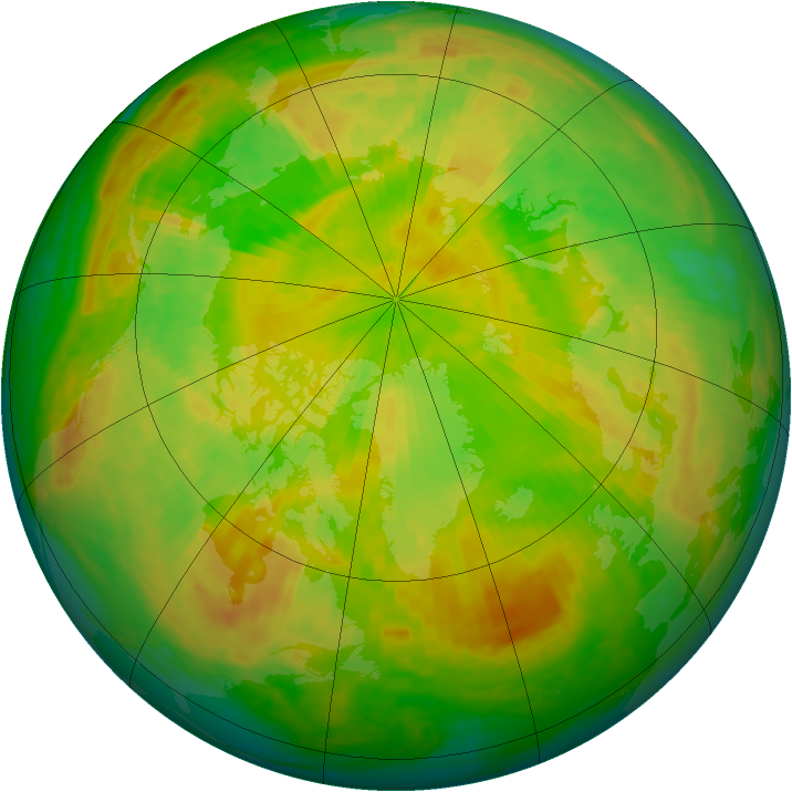 Arctic ozone map for 28 May 2004